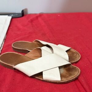 Anthology Cream Slide Sandals
